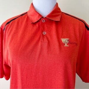 Nike 2013 President’s Cup Golf Tournament Polo Mens Size Medium Red Orange